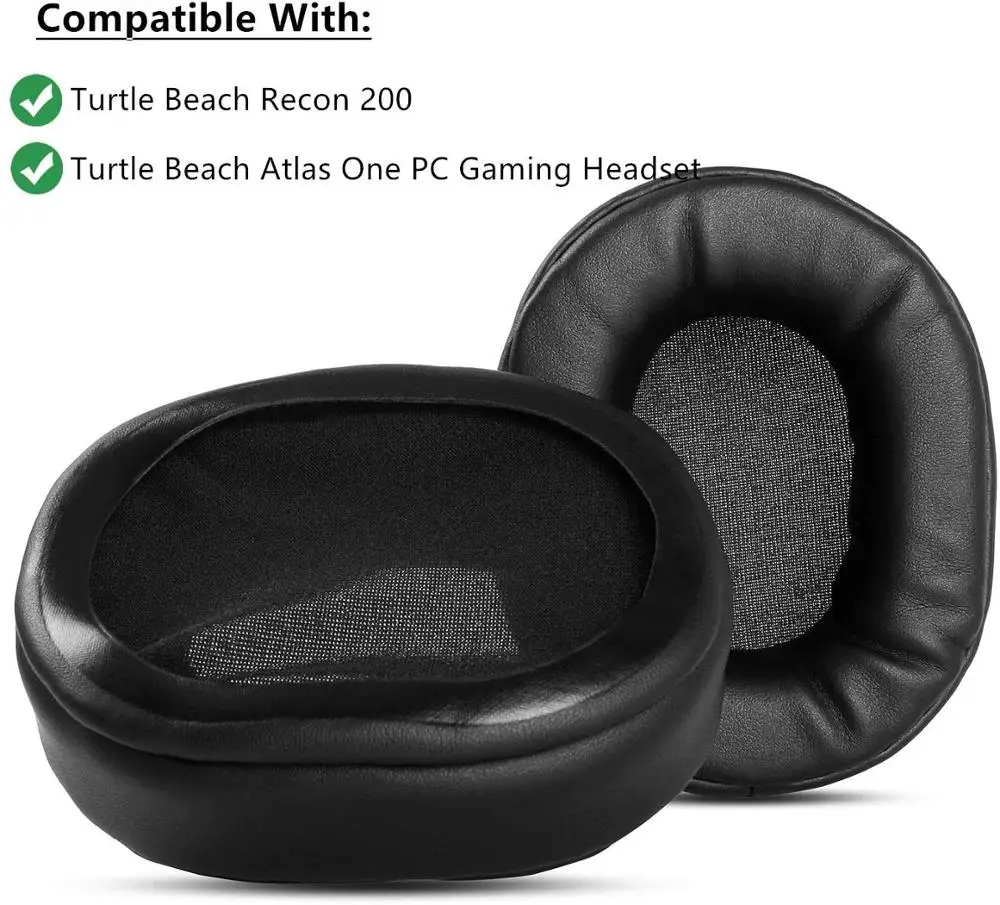Ear Pads Cushions Cups Replacement Foam Earpads Compatible with Turtle Beach Recon 200 Atlas One PC Gaming Headset | Электроника
