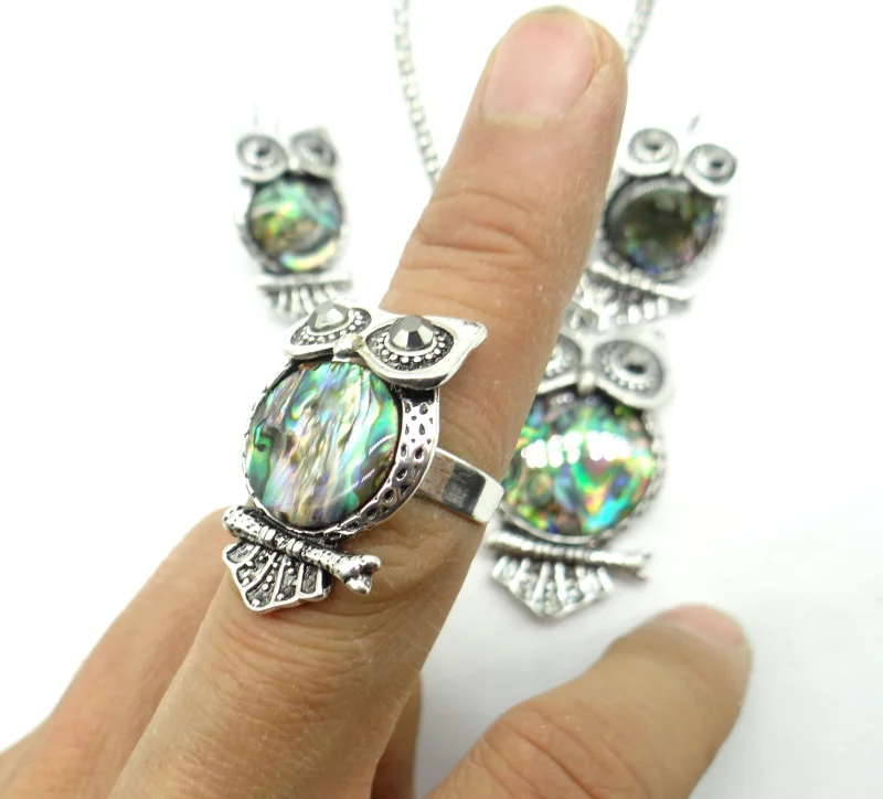 Кольцо и ожерелье из натурального камня с бирюзовым кварцем | Украшения