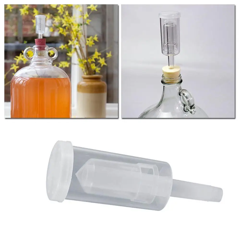 

1PC Homebrew Beer Cylinder Fermenter Airlock Brewing Check Valve Water Fermentation Wine Exhaust Sealed Valve For Beer I3X9