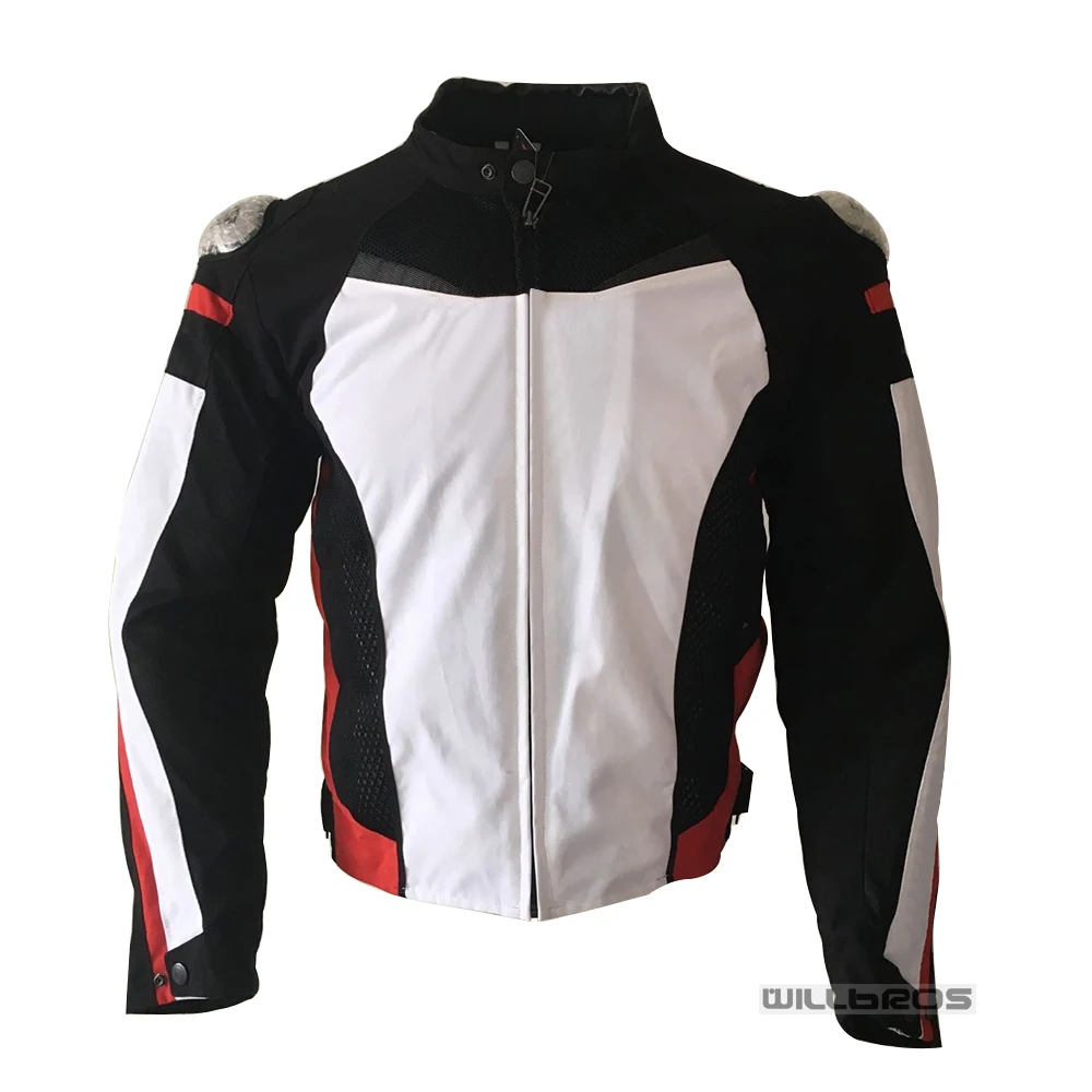 

Dain Summer Mesh Jackets Motocross MX Dirt Bike Offroad Motorbike Motorcycle Red Black Jacket With Protector