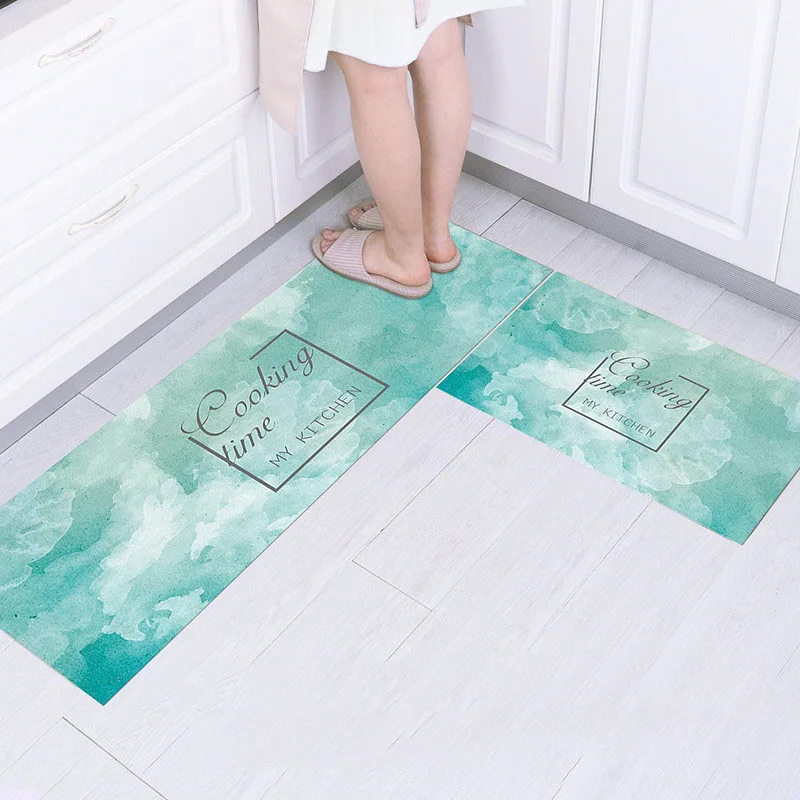 

Explosive kitchen Carpet Floor Mats Washable Dirt-Resistant PVC WaterProof Non-Slip Oil-Proof Foot Mats Anti Fatigue Mat Rug