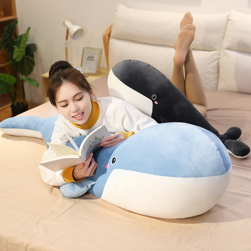 

Nice Huggable Whale Plush Toys Popular Sleeping Pillow Travel Companion Toy Gift Shark Cute Stuffed Animal Fish for Children Kid