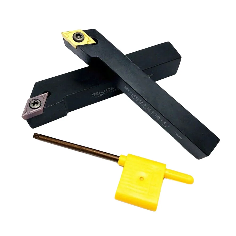 

+2 * Wrench Lathe Turning +20PC Tool Holder 2PC DCMT11 Equipment Insert