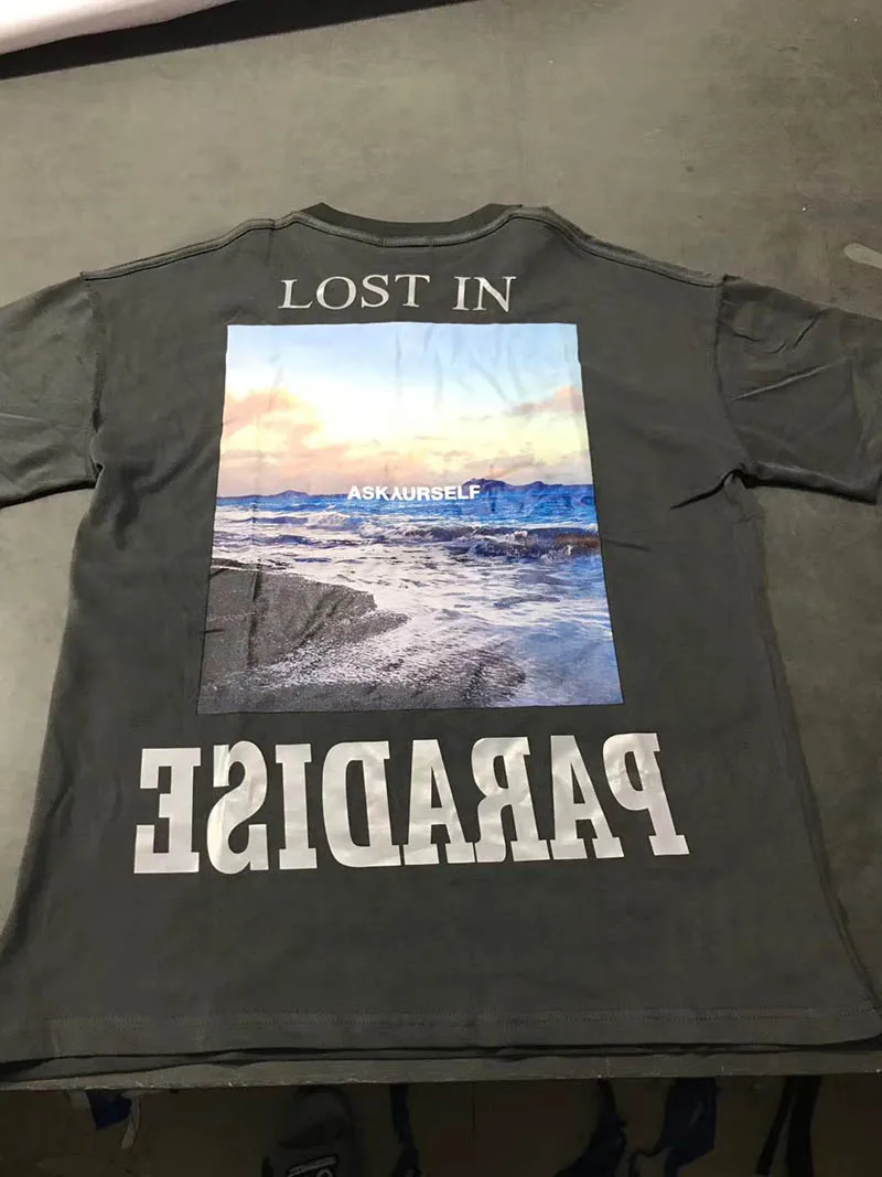 

Светоотражающая футболка Askyurself для мужчин и женщин, Винтажная Футболка оверсайз с короткими рукавами, в стиле аскиюру, черного и белого цве...