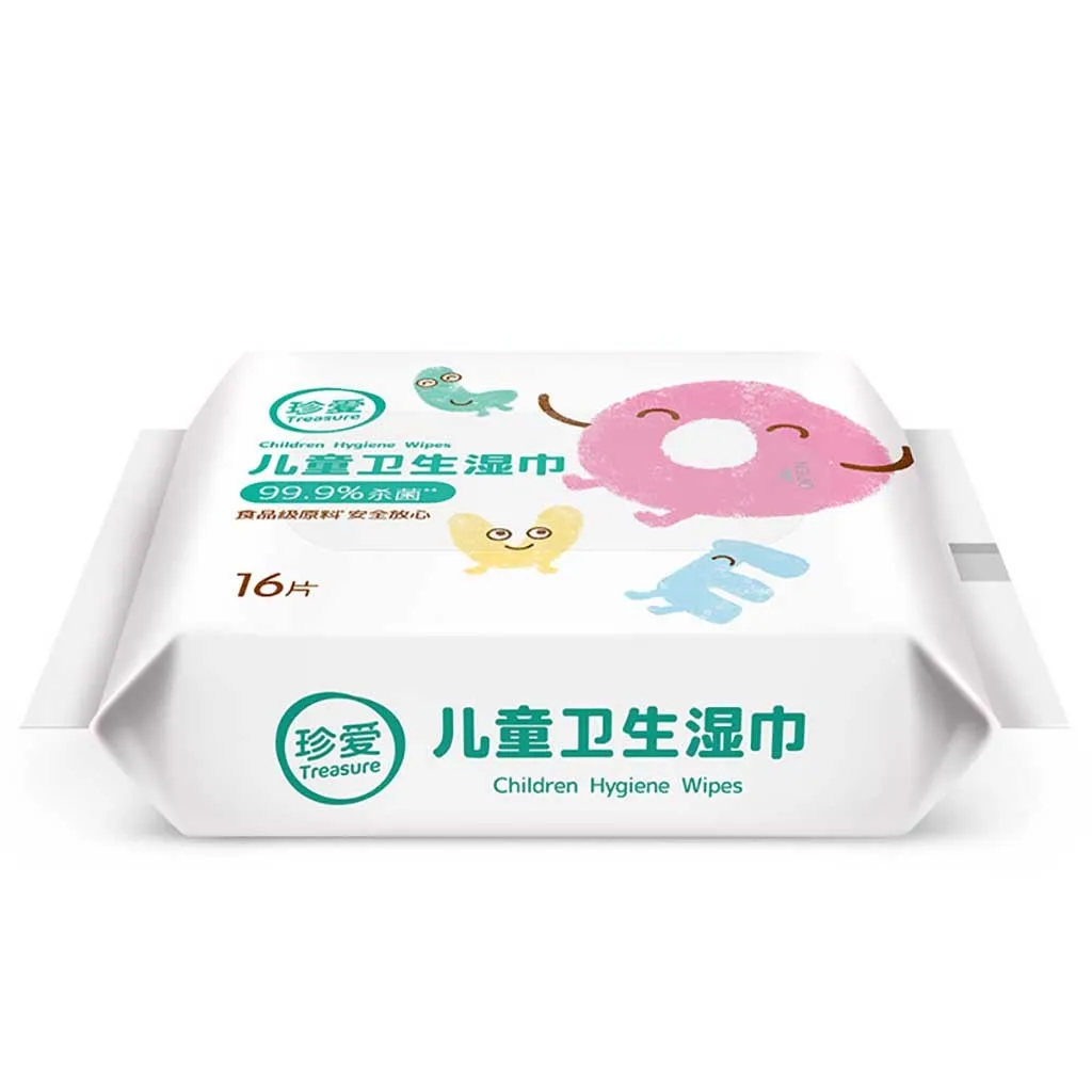 Wet Tissue Disinfection Home Restaurant 16wipes/pack Shop For Car Clean And Skin Are Block Type Paper Towel Pumping Wipes |