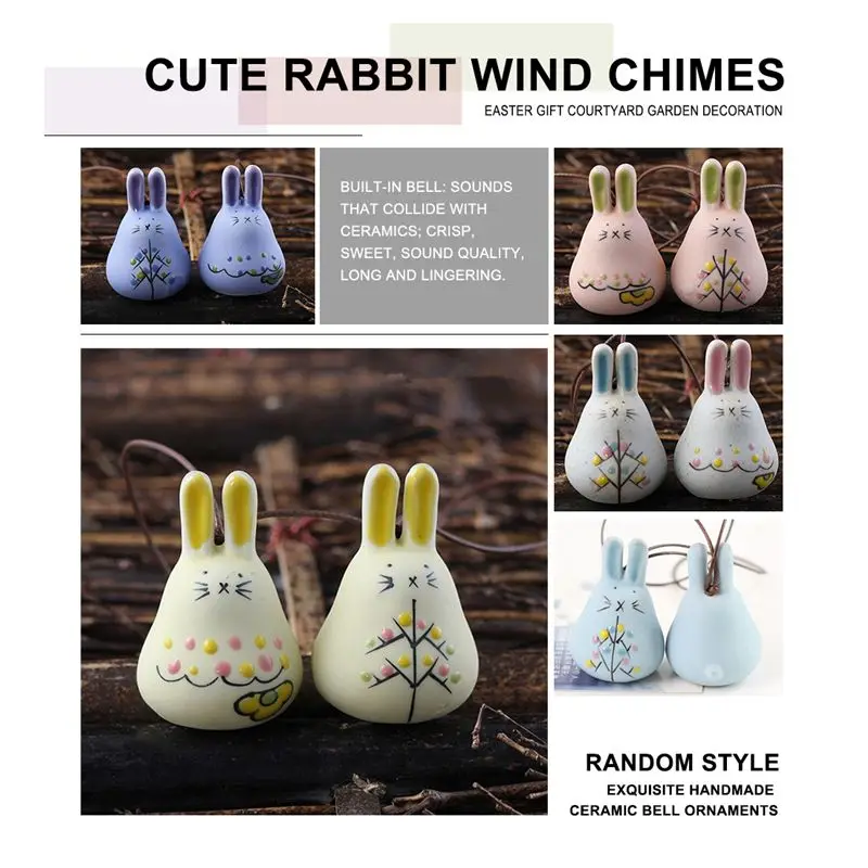 Изысканные керамические ветряные колокольчики ручной работы ювелирные изделия