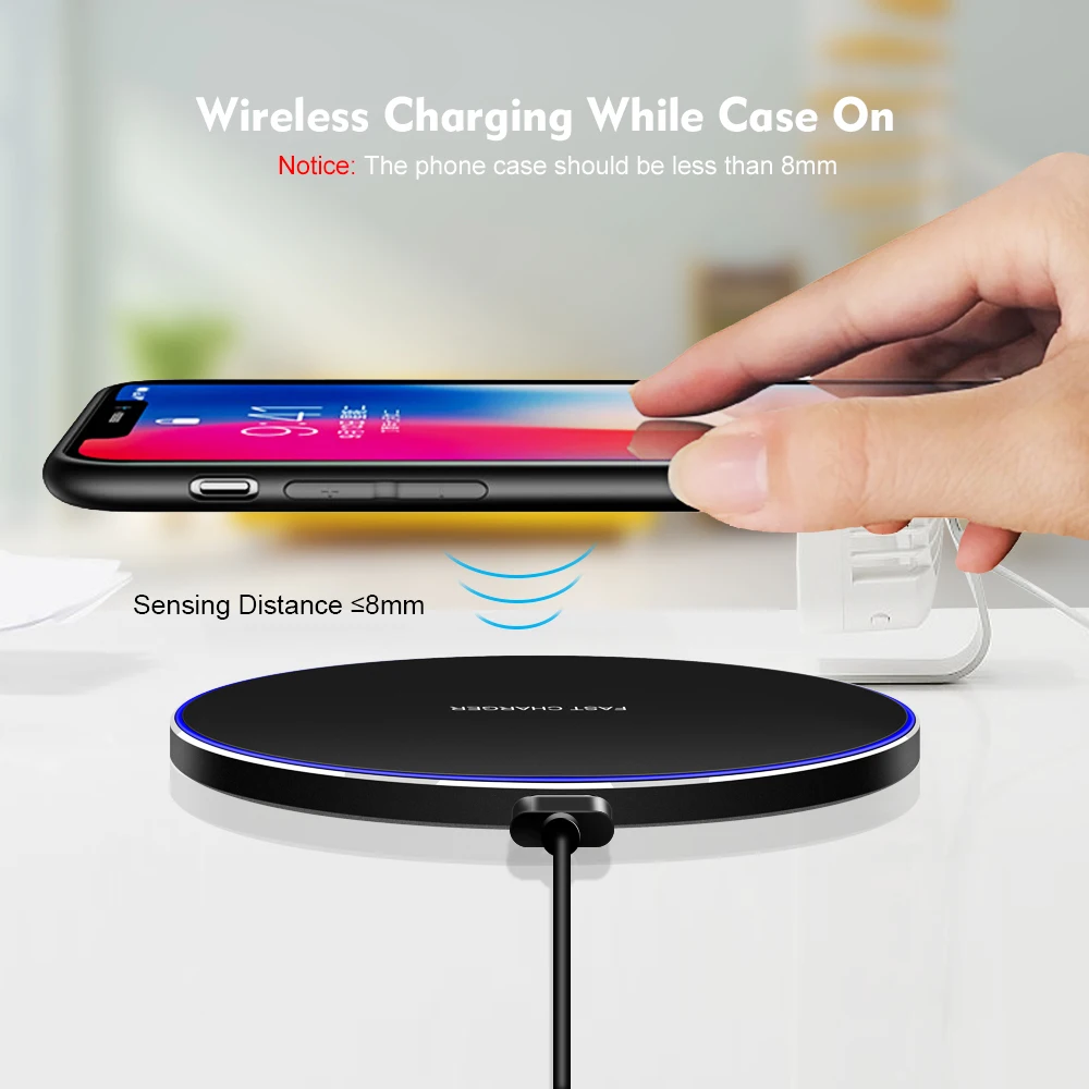 30w qi wireless charger for iphone 13 12 11 pro xs max mini x xr induction fast wireless charging pad for samsung s10 s20 s21 free global shipping