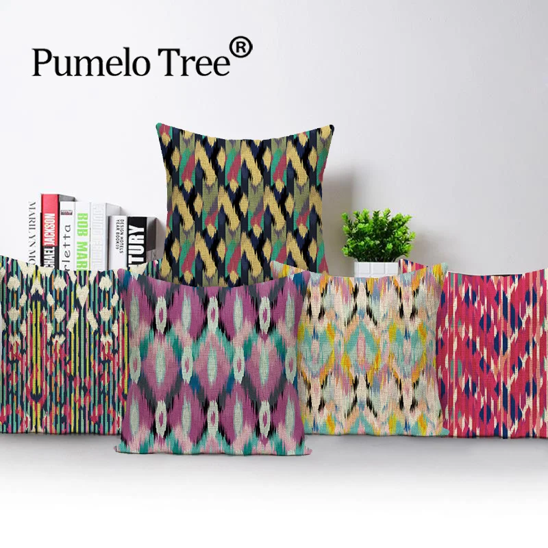 Абстрактная полоса наволочка потертая шикарная Подушка геометрические чехлы