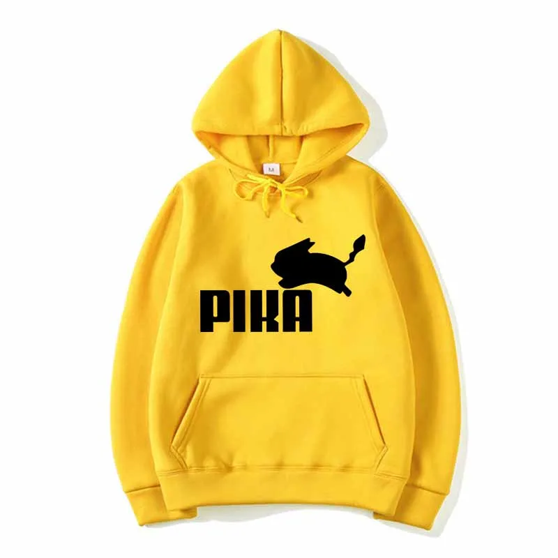 Толстовка с капюшоном Pokemon для мужчин и женщин хлопковая толстовка Pika 2019|Мужские