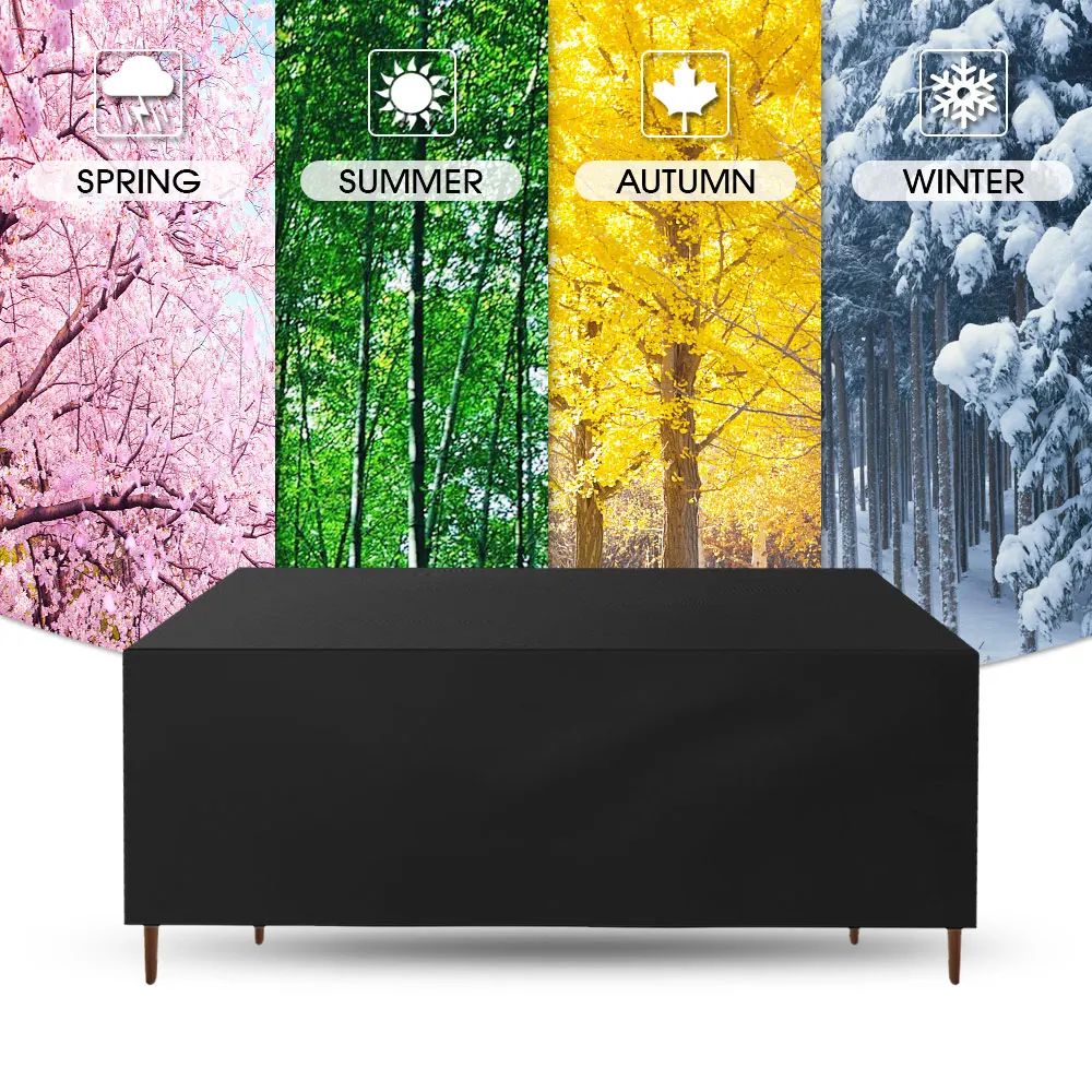 

210D Water Rain Proof Garden Outdoor Patio Dust Anti Furniture Covers Chairs Table Sofa Protector 180x120x74cm D40