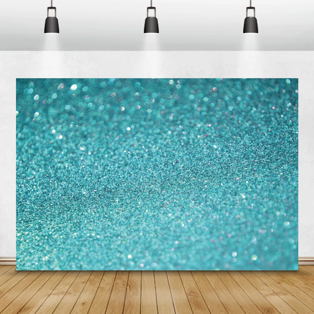 Laeacco фантазия блеск звезда синий горошесветильник боке Свадьба День рождения