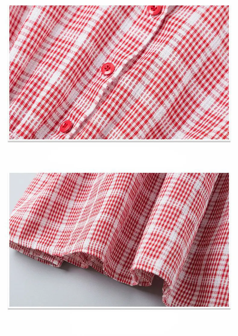 Детское Хлопковое платье в клетку на Возраст 4-14 лет | Детская одежда и обувь