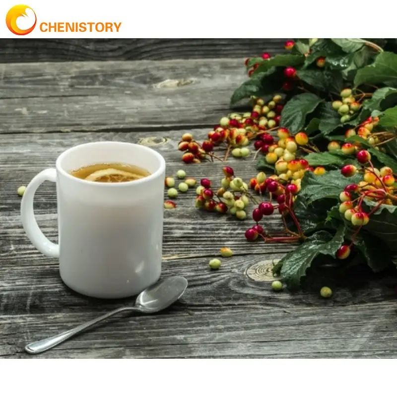 

CHENISTORY Paint By Number Landscape Pictures By Numbers Kids Drawing On Canvas HandPainted Art Gift Kit Cup DIY Home Decoration
