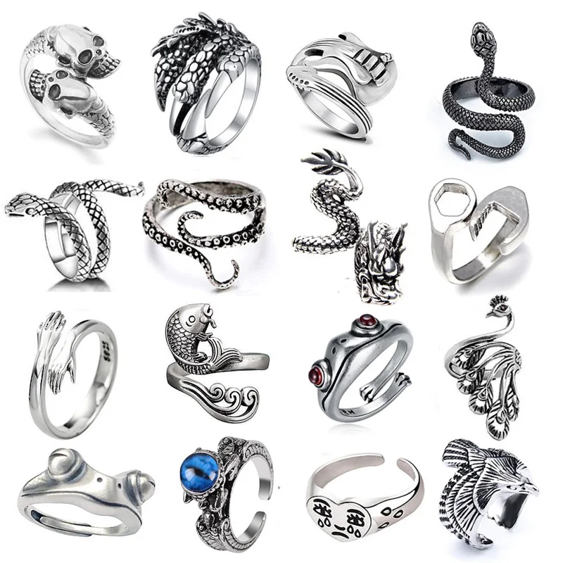 кольцо женское мужское 30 шт. / Партия открытое в стиле панк хип-хоп модное и виде