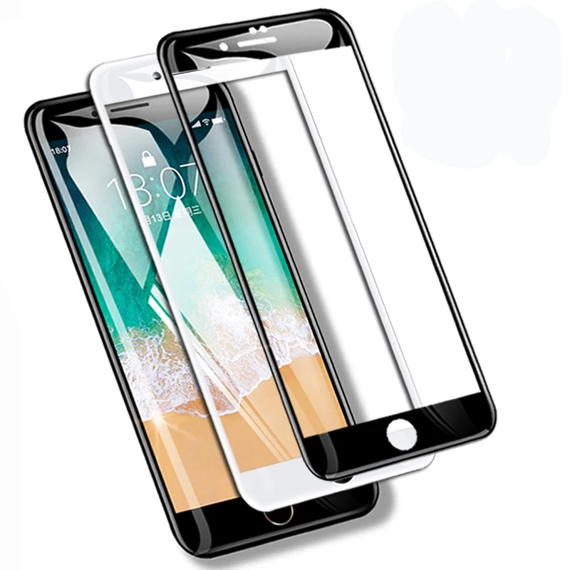 

Закаленное защитное стекло 9D для iPhone 7 8 6 6S SE 6 6S 7 8 Plus, 3 шт.