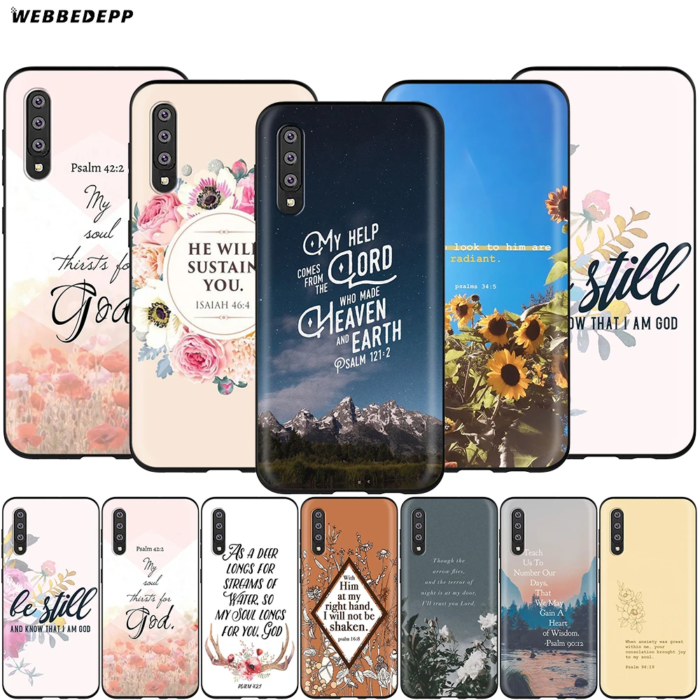 Webbedepp чехол с Псалом 42 1 для Samsung Galaxy A2 J4 J6 J7 Duo J8 Core Prime 2018 A20E A70S|Бамперы| |