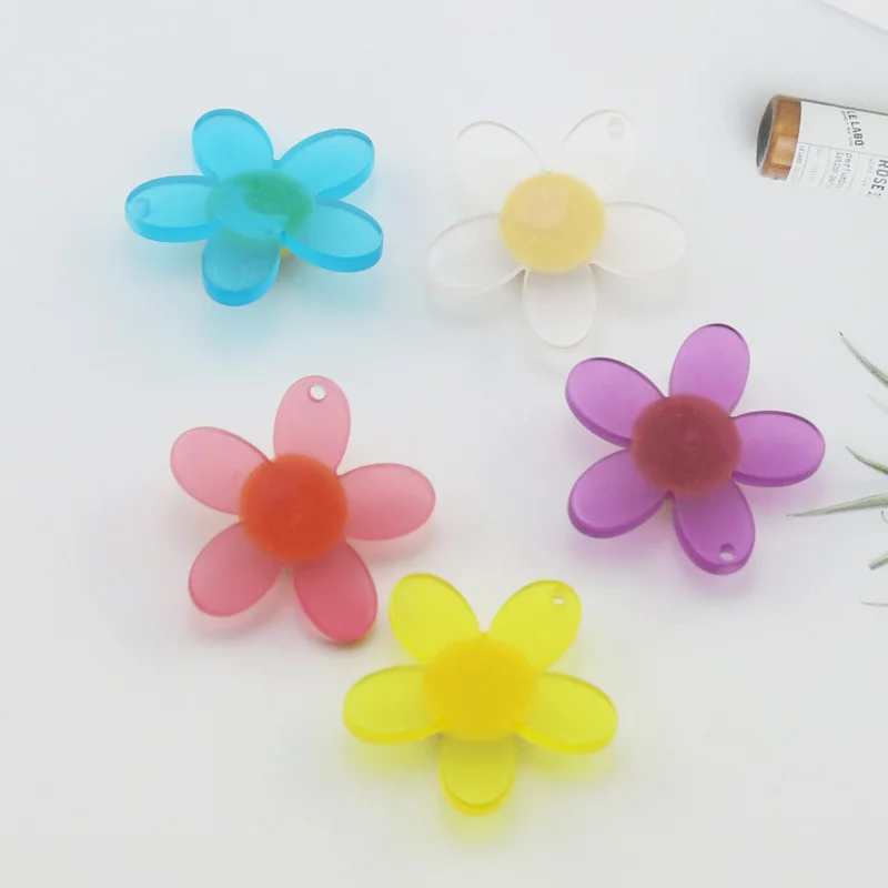 20 шт 30 мм Корея diy смайлик цветок. Подвеска в виде смайлика подсолнуха. Цепочка для