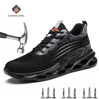 mens safety shoes steel toe indestructible work soles mens safety shoes