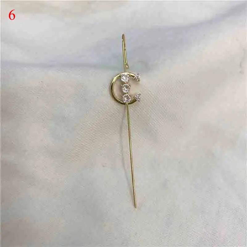 Piercing Earring Crystal Crawler Hook Hip Hop Stud Ear Jewelry Geometric Wrap | Украшения и аксессуары