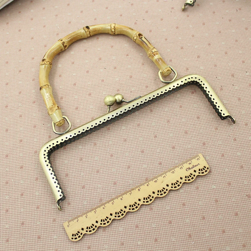 10 Pcs Per Lot Size 20 Cm 25 Metal Purse Frame With Bamboo Bag Handle Diy Handbag Accessories China Online Shop | Багаж и сумки