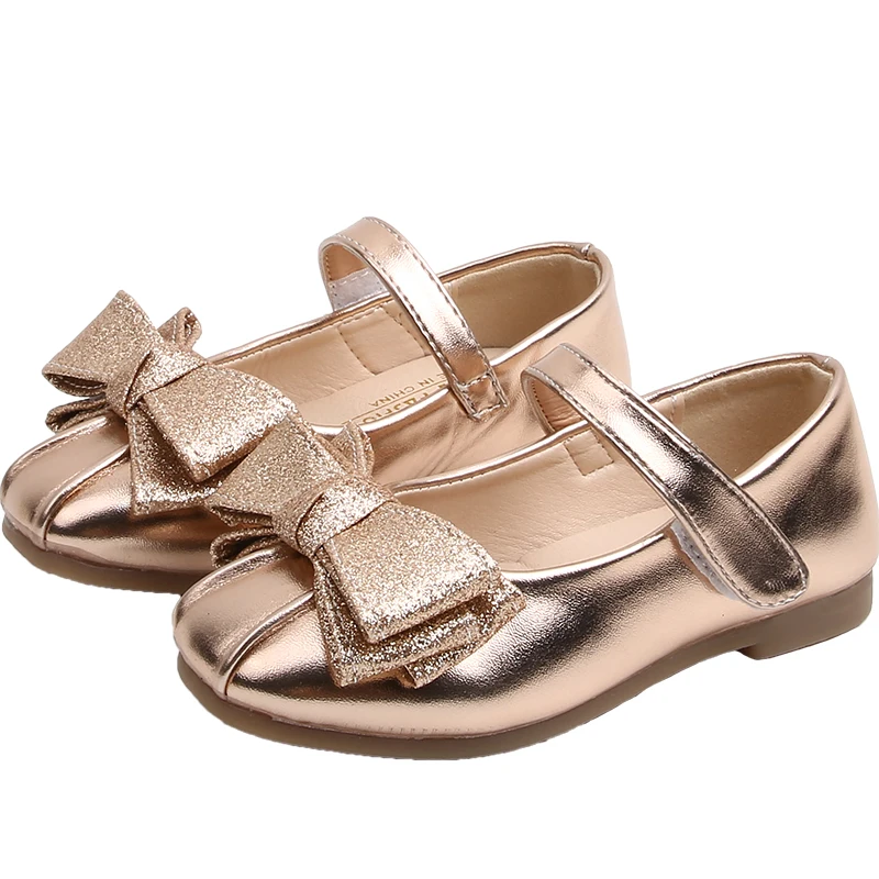 Туфли принцессы для девочек 2020 Детские балетки на плоской подошве с цветами