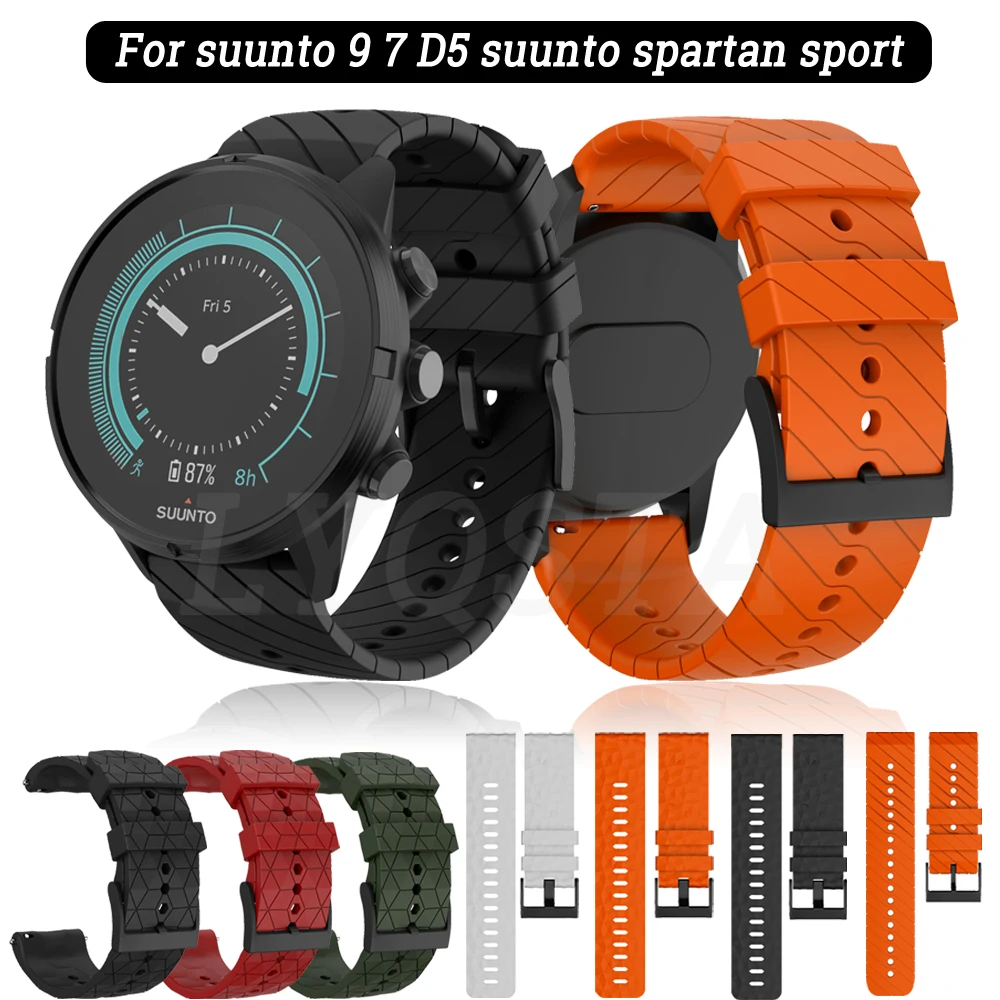 

Ремешок силиконовый для SUUNTO Spartan/9 Baro, сменный Браслет для SUUNTO Spartan/9, 24 мм