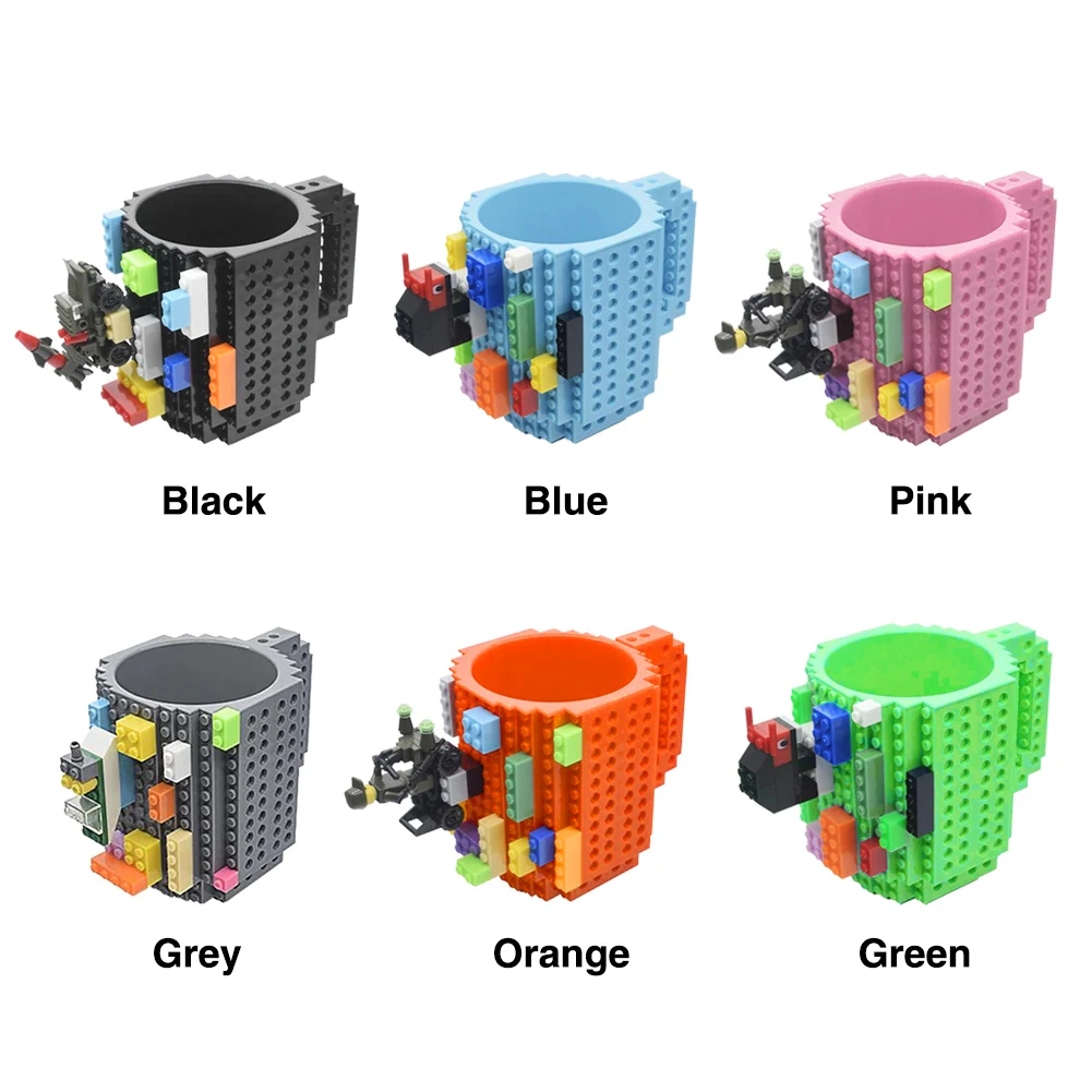 

DIY Assembly Cup Kids Bulding Blocks Creative Coffee Mug Children Toys Gift