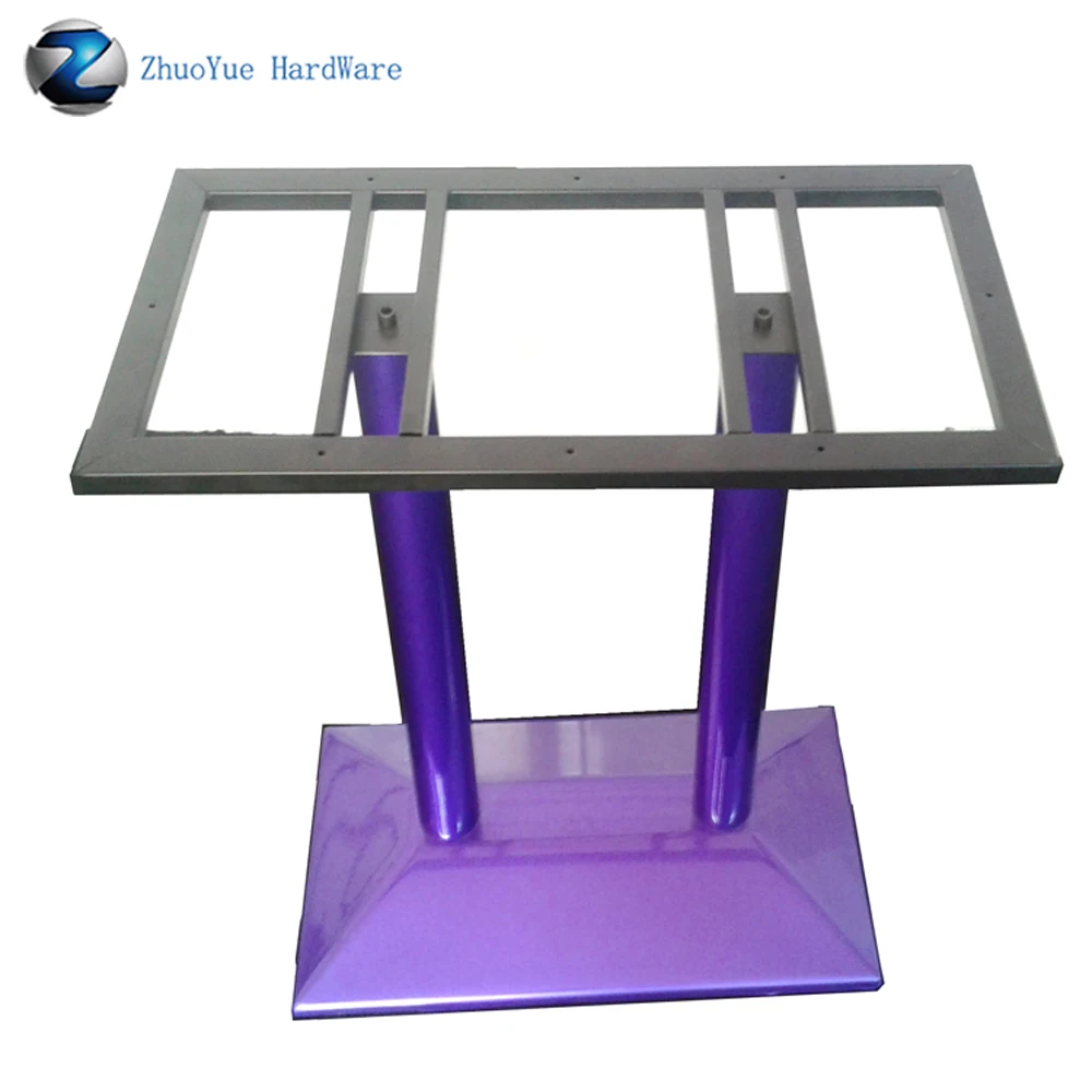 Оптовый коммерческий чугунный ресторанный столик с металлическим основанием