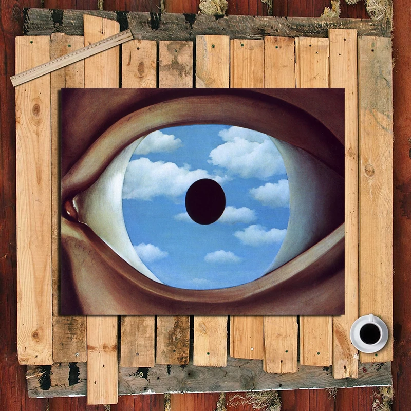 Абстрактная картина из холста surреалистичные Ложные зеркала в глаза декор для