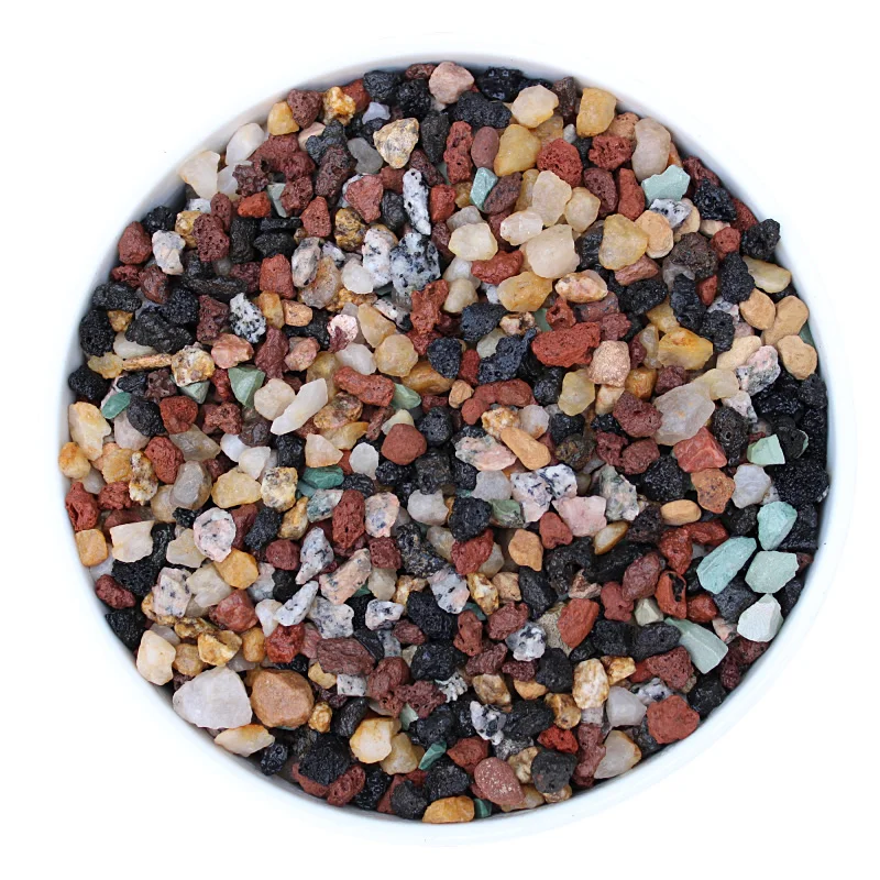 

1kg rainbow stone Succulent plants Pure granular nutrient soil Paving mixed with earth rock volcanic stone and Maifan stone