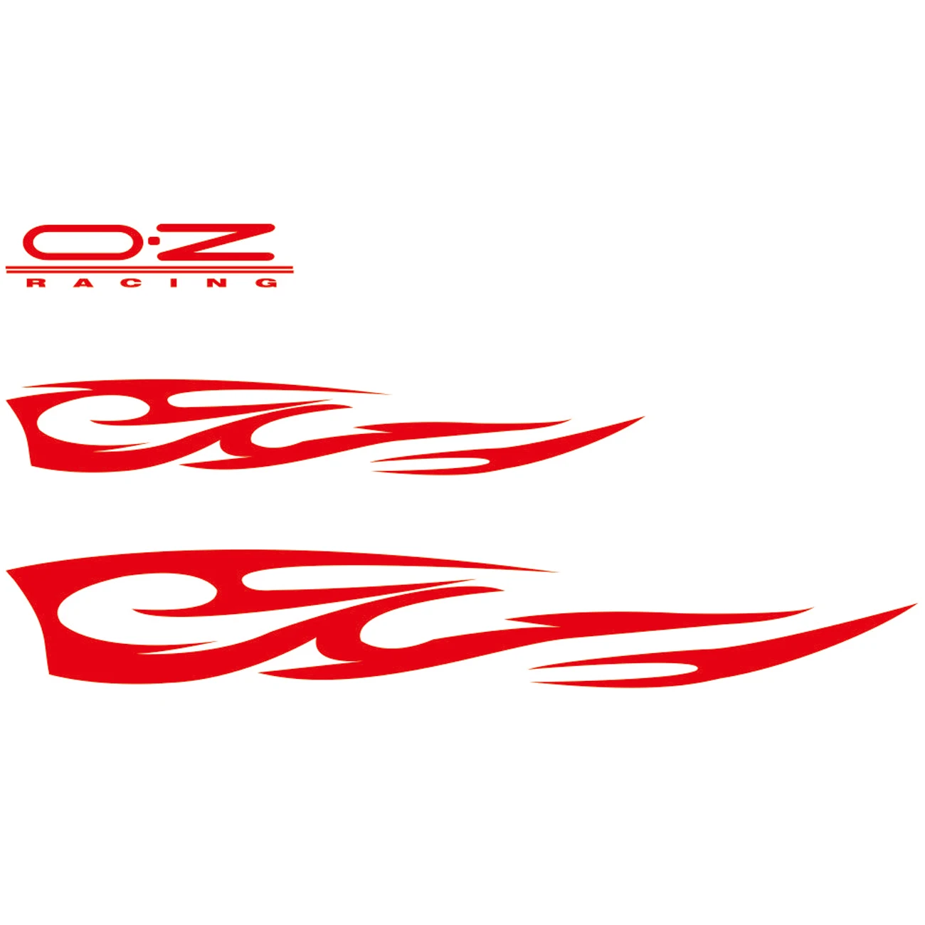 

5 PCS Flame Graphics Car Body Side Stripe Engine Hood Sticker for Car Universal Self-Adhesive Decal Decoration