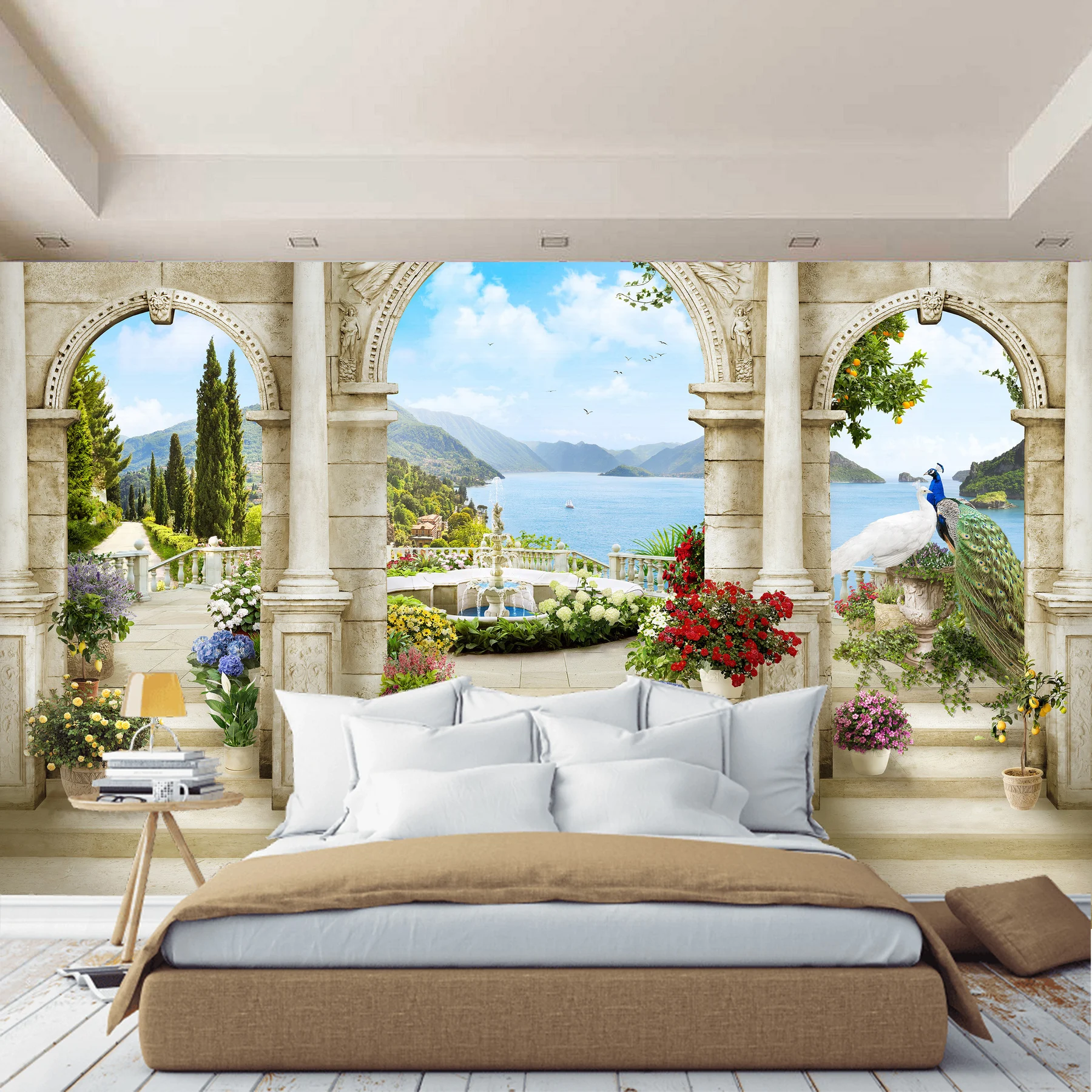 3D Фотообои обои на стену фреска заказ для зала кухни спальни детской фотообои