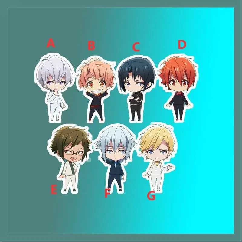 

Anime Keychain idolish7 Nanase Riku Izumi Mitsuki Acrylic Keyring strap Figure hanging accessories 6cm