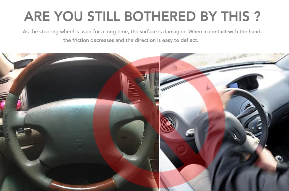 Топ из натуральной кожи чехол на руль дышащий дизайн/Авто оплетка подходит для