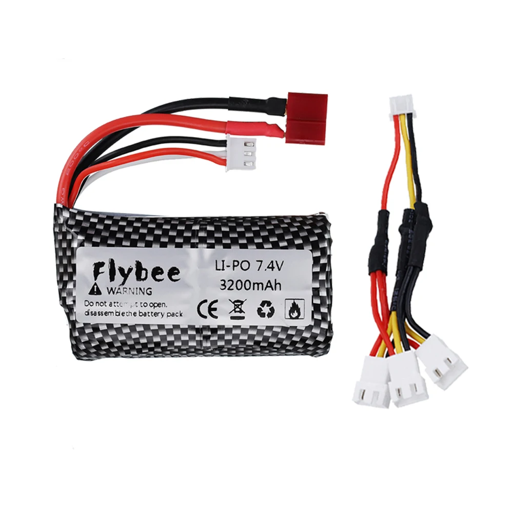 7 4 V 3200mAh 2S Lipo Батарея для Q46 Wltoys 10428 /12428/12423 игрушечные машинки RC Запчасти
