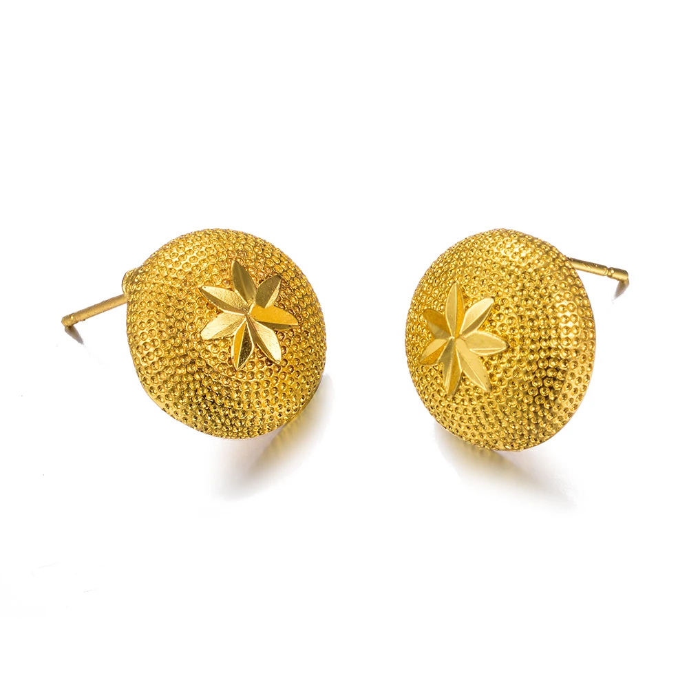 Новые российские золотые серьги Wando для женщин оптовая продажа гвоздики Прямая