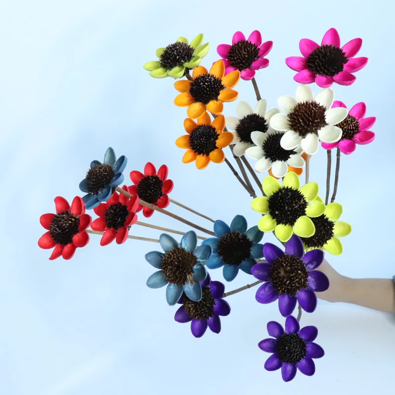 A ++ лучшие сушеные счастливые цветы 3 шт улыбающиеся милые Вечные Природные