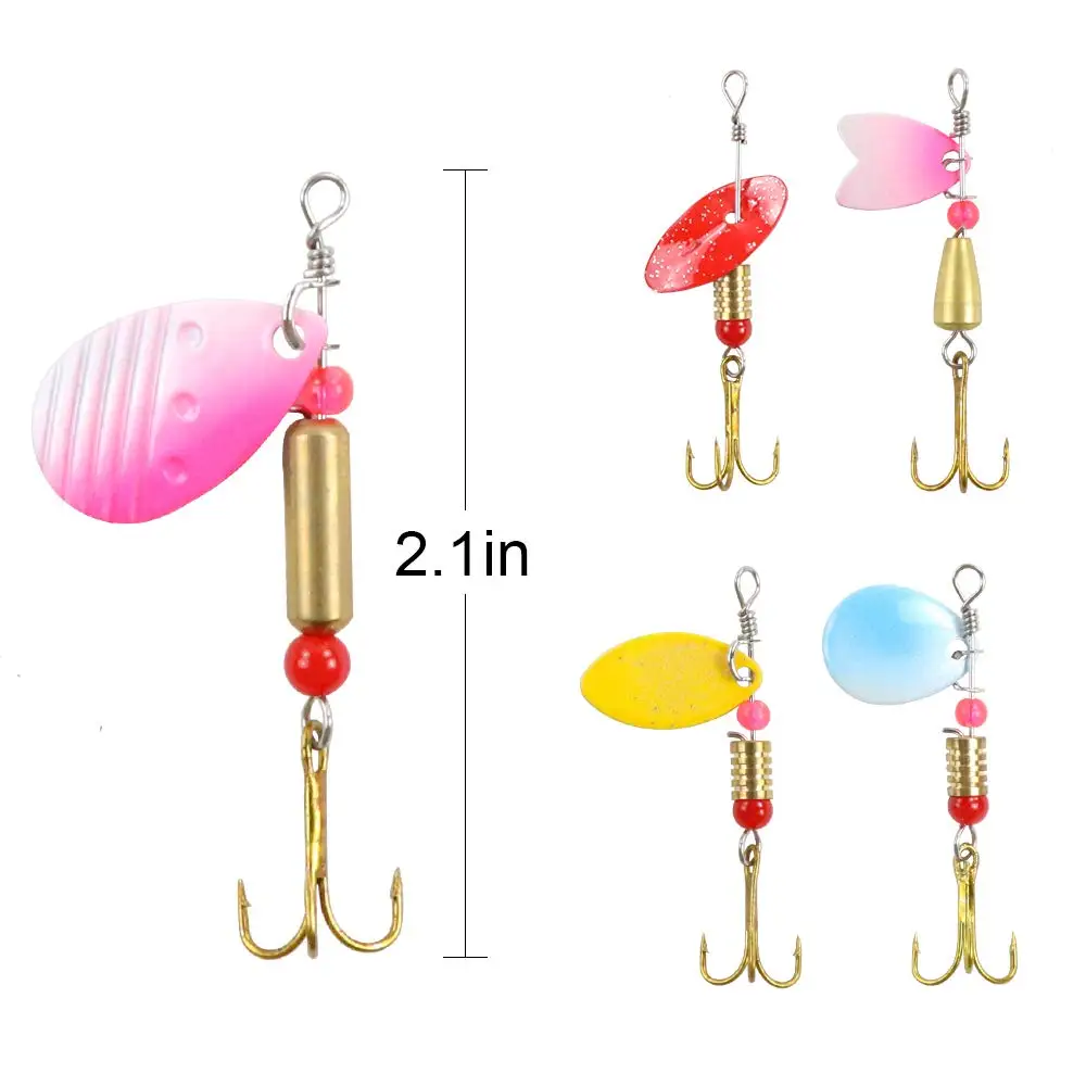 Набор рыболовных приманок 30 шт. набор спиннеров для рыбалки ловли басов форели