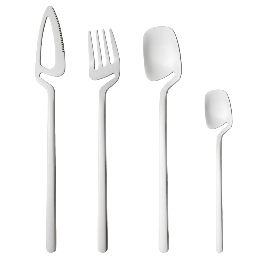 

Matte Black Cutlery Set 18/10 Stainless Steel Dinner Tableware Flatware Set Knife Fork Spoon Dinnerware Set Party Silverware Set