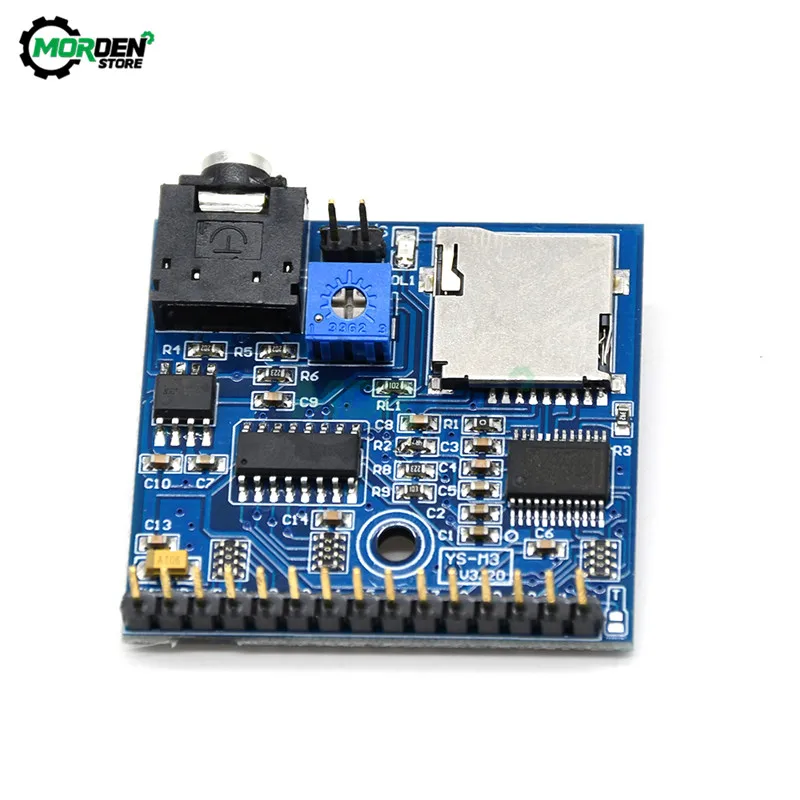 Voice Playback Module Board MP3 Music Player SD/TF Card Integrated IO Trigger UART Protocol Control for Arduino | Инструменты