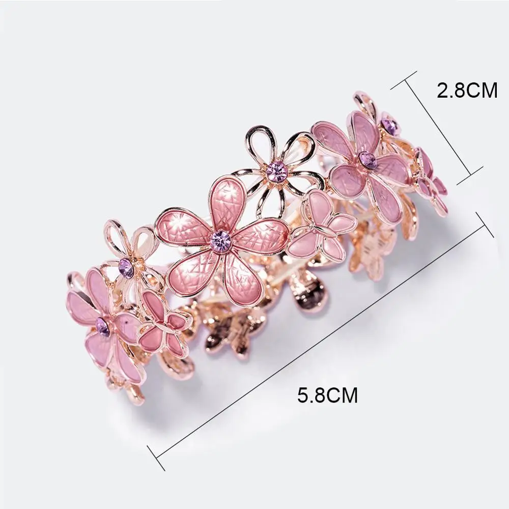 Cring Coco модный регулируемый сплав цветок эластичный веревочный браслет Роза