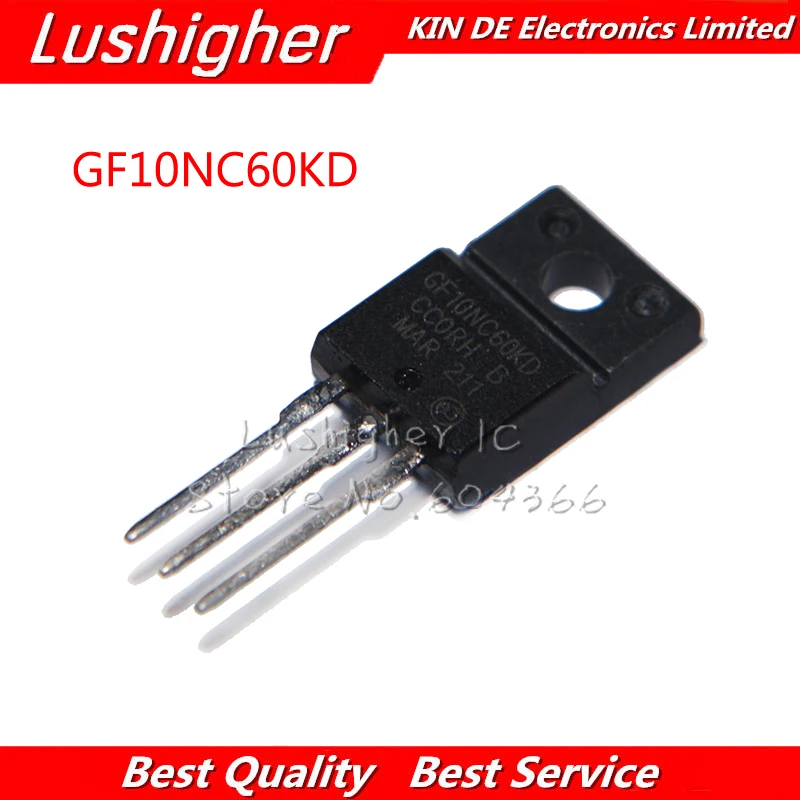 

10 шт. GF10NC60KD TO-220F STGF10NC60KD TO-220 GF10NC60 10NC60 STGF10NC60