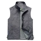 Жилет мужской тактический, без рукавов, тонкий, для путешествий, рыбалки, летняя, весенне-осенняя, 6XL