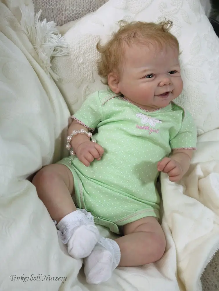 

Sale 20 Inch DIY Blank Reborn Baby Doll Parts Smile Vivienne Unpainted Unfinished Doll Parts Baby Unfinished Vinyl Kit