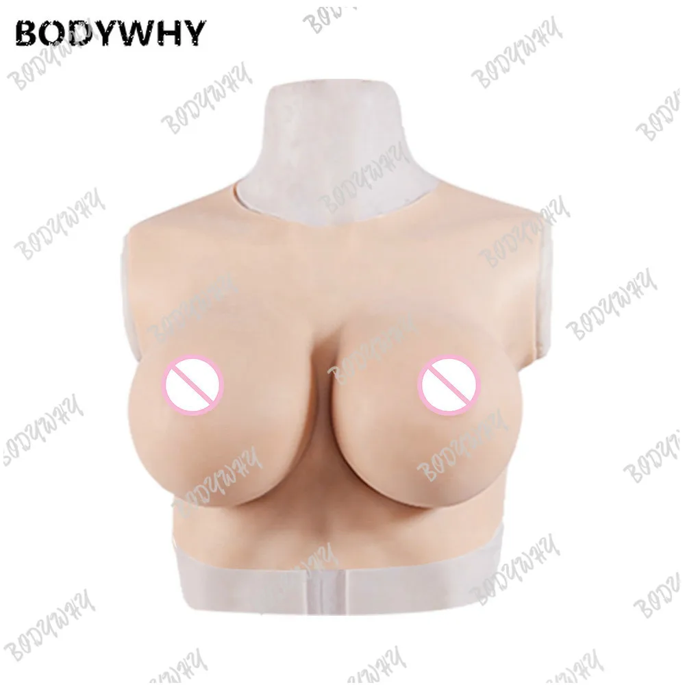 High Rock Silicone Prosthesis Breast Round Neck G Cup Artificial Breast Male Change Female Artificial Breast Factory A of Hair