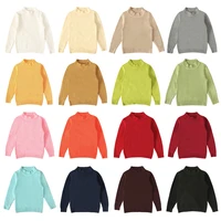 kids winter sweater solid color baby girls boys sweaters cotton jumper knitted sweater pullover warm outerwear