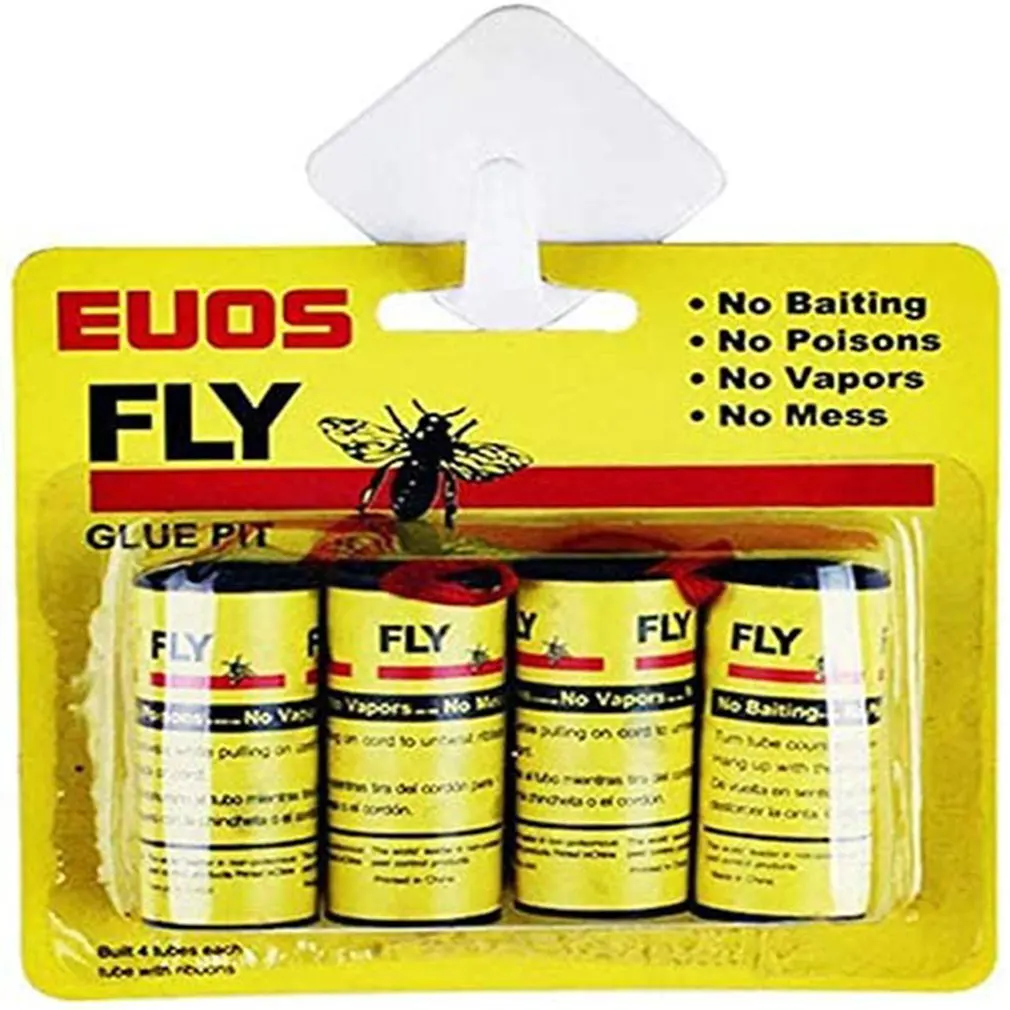 4 шт сильная липкая Fly Бумага бытовой мух насекомых клей уловитель безопасности