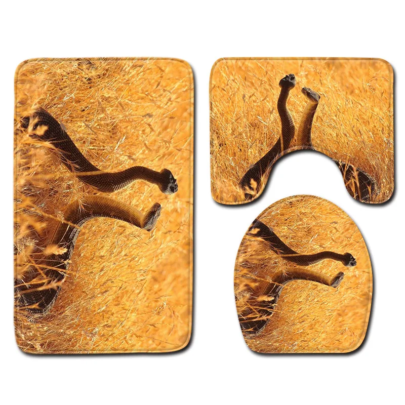 Zeegle Набор ковриков для ванной с унитазом типа U комплект коврик туалета