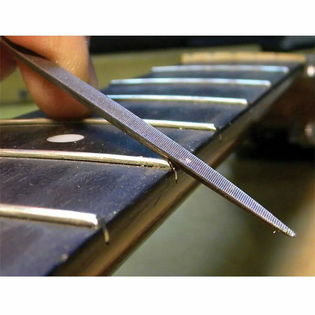 

10 Pcs/set Bridge Grinding Knifes Repair Files for Guitar Ukulele Banjo and Other Stringed Instruments