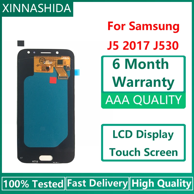 Для Samsung Galaxy J5 2017 J530 SM J530F J530M Super AMOLED ЖК дисплей с сенсорным экраном в сборе